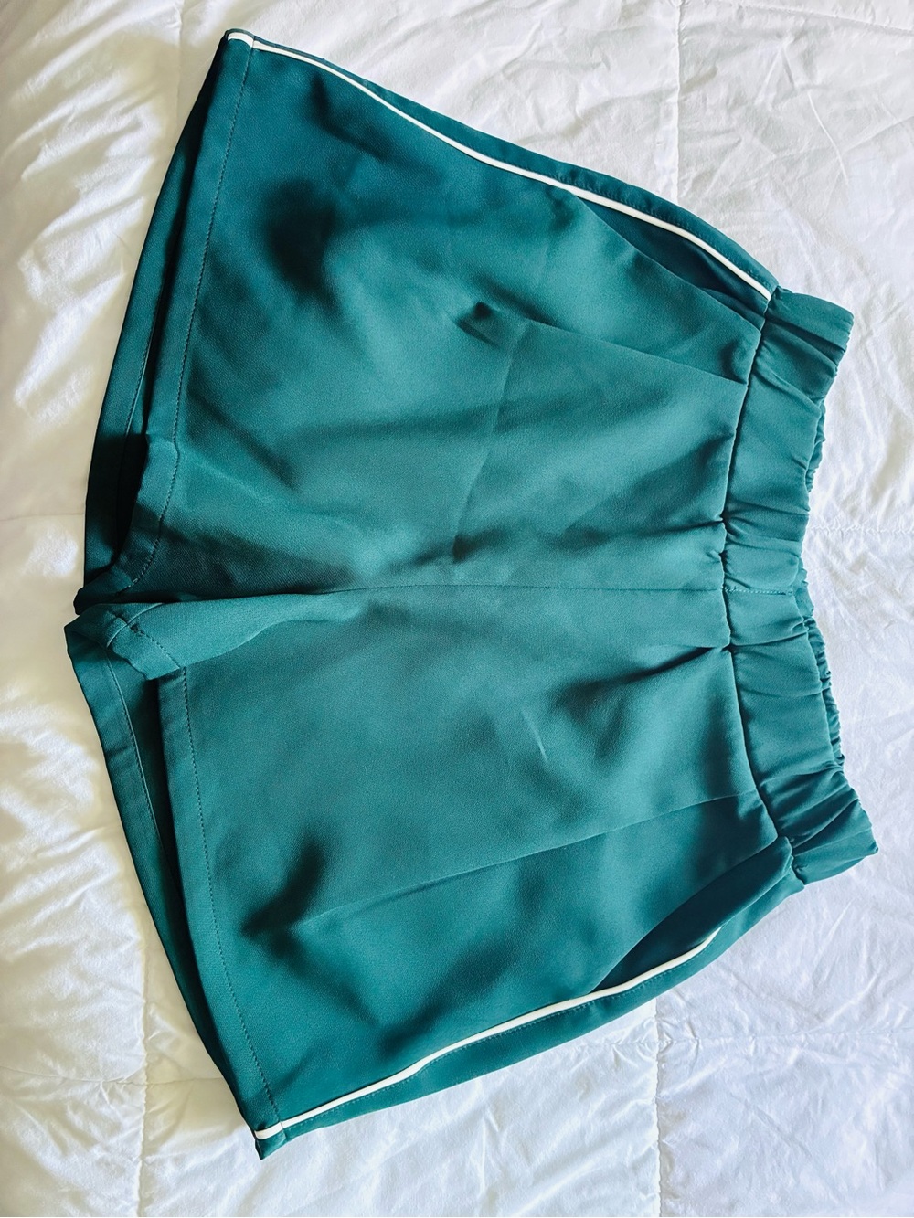 bishop + young Ford Drawstring Track Athletic Shorts with White Piping - Picture 1 of 11